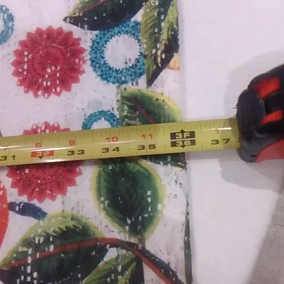 Desigual White Dress with Red and Blue Floral Accents - Picture 14 of 14